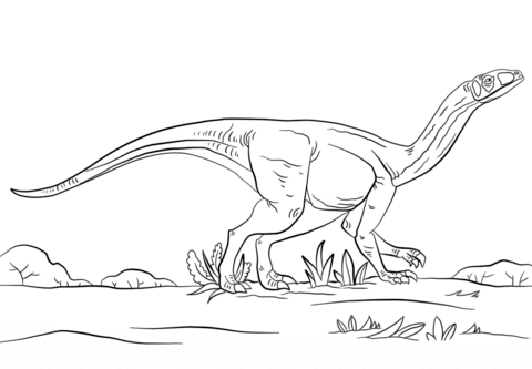 Jurassic Park Mussaurus Coloring Page